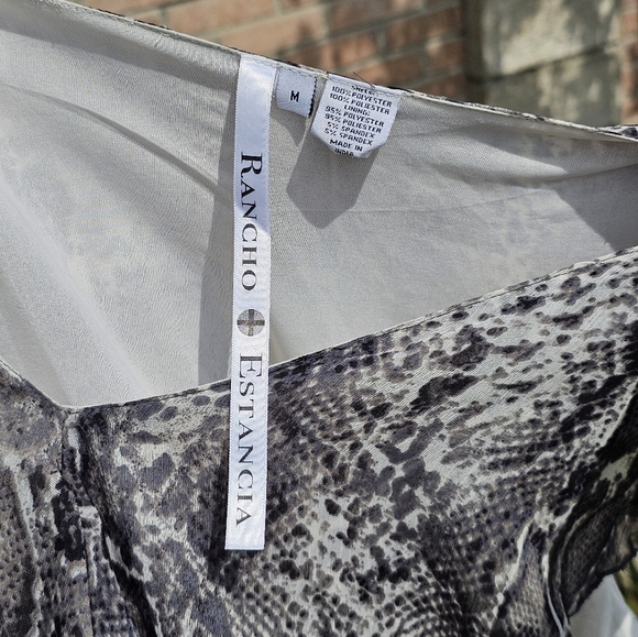 Rancho Estancia python print ruffle summer dress - Picture 5 of 5